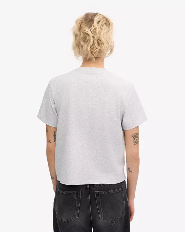 Colorful Standard Organic Boxy Crop T-Shirt Faded Red Damen T-Shirt rot